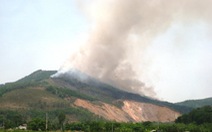 Huy động 1.600 người chữa cháy rừng thông phòng hộ