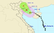 Bão số 1 đổi hướng vào giữa Quảng Ninh - Hải Phòng