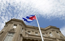 Quốc kỳ Cuba tung bay trên thủ đô Mỹ