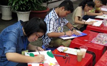 Học sinh thi vẽ tranh về tình hữu nghị Việt - Mỹ