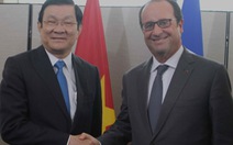 ​Chủ tịch nước đề nghị Pháp phát huy vai trò tại biển Đông