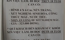 Khám sức khỏe xin việc sao phải thử máu?