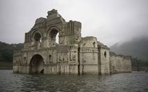 Hạn hán, lộ ra nhà thờ 400 năm dưới hồ chứa Mexico