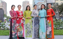 Á hậu Trà My cùng 10 người đẹp mặc áo dài "Quốc hoa", "Vương triều"