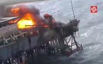 Azerbaijan: cháy giàn khoan trên biển, 32 người chết