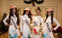 Điểm tin giải trí: Hoa hậu Liên lục địa thi nhau mặc áo dài