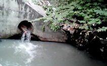 Nữ thanh niên "ngáo đá" chui vào cống nước thải