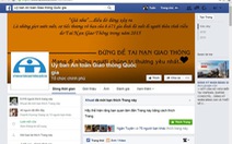 ​Ủy ban ATGT Quốc gia tiếp nhận thông tin qua Facebook