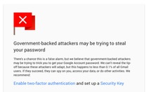 Cảnh báo mới của Google với tài khoản Gmail