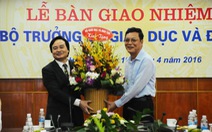 Ông Phùng Xuân Nhạ chính thức tiếp nhận Bộ trưởng GD-ĐT