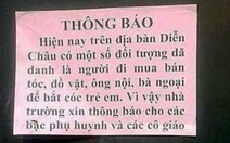 Không có chuyện HS mầm non ở Nghệ An bị bắt cóc
