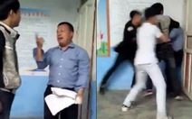 Video học trò vây, đánh thầy giáo túi bụi ngay trong lớp
