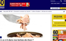 Pháp cảnh báo về cá ngừ đóng hộp