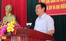 Phó thủ tướng Vương Đình Huệ tiếp xúc cử tri Hà Tĩnh