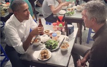 Tổng thống Obama thưởng thức bún chả Hà Nội