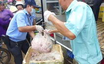 Phát hiện hơn 600kg thịt bẩn không chủ ở chợ Đồng Xoài