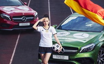 ​Euro 2016 - Hoa hậu Diệu Linh khoác lên mình màu áo tuyển Đức