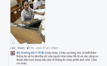 Bộ trưởng Kim Tiến hỏi kỹ một chuyện bức xúc qua Facebook