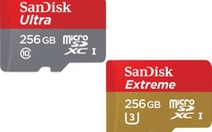 Thẻ nhớ microSD nhảy lên mốc dung lượng 256GB