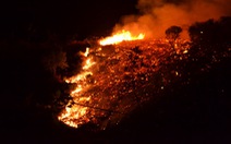 ​Cháy lớn rừng trồng trên dãy núi Vũng Chua