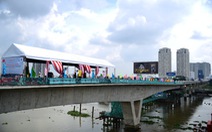 Hợp long cầu vượt sông Sài Gòn tuyến metro Bến Thành - Suối Tiên