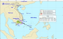 Áp thấp nhiệt đới vào Bình Thuận, Vũng Tàu, gây gió mạnh