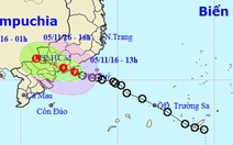 Áp thấp nhiệt đới vào Bình Thuận, Vũng Tàu, chìm tàu gần đảo Phú Quý