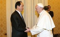 Chủ tịch nước Trần Đại Quang hội kiến Giáo hoàng Francis