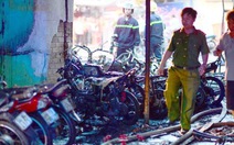 Hàng chục xe máy bị thiêu rụi sau vụ cháy cây xăng