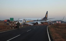 Ấn Độ: Máy bay trượt đường băng, xoay 360 độ