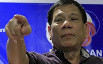 Tổng thống Duterte: Tôi từng đẩy tội phạm từ trực thăng xuống
