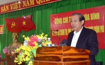 Phó Thủ tướng Trương Hòa Bình thăm đồn biên phòng IaRvê
