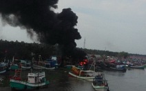 ​Cháy hai tàu cá ở Kiên Giang