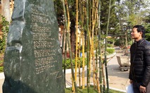 Bài thơ Tre Việt Nam được khắc vào Bia thơ kỷ niệm