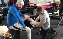 ​Huyền thoại đua xe đạp Anh bị rạn xương chân