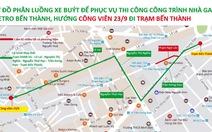 ​Điều chỉnh lộ trình 25 tuyến xe buýt ở vòng xoay Quách Thị Trang