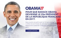 ​30.000 người Pháp muốn ông Obama ứng cử tổng thống 