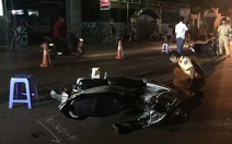 Ôtô tông liên tiếp ba xe máy, tám người bị thương