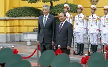 Lễ đón Thủ tướng Singapore Lý Hiển Long tại Phủ Chủ tịch  