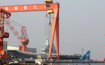​Trung Quốc hạ thủy tàu sân bay tự đóng đầu tiên