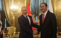 Chủ tịch nước Trần Đại Quang hội đàm với Tổng thống Putin