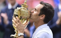 Federer lập kỉ lục 8 lần vô địch Wimbledon