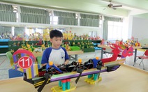 Học sinh tiểu học Đài Loan thi môn robot để tốt nghiệp