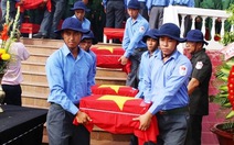 An táng 51 hài cốt liệt sĩ hi sinh ở Campuchia tại Hòn Đất