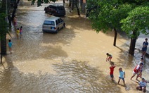 Nước lũ dâng cao tại Yên Bái, một người mất tích