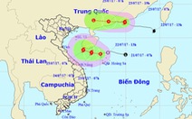 Bão số 3 di chuyển vào Trung Quốc