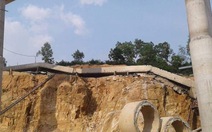 Sập dầm cầu đường cao tốc Hạ Long - Vân Đồn