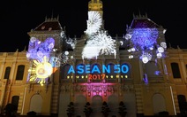50 năm thành lập ASEAN rực sáng màn hình 3D nhiều nơi ở TP.HCM