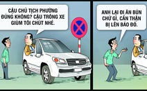 Giữ xe cho anh Sáu ăn phở