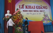 Chủ tịch Quốc hội Nguyễn Thị Kim Ngân dự lễ khai giảng tại Bà Rịa- Vũng Tàu